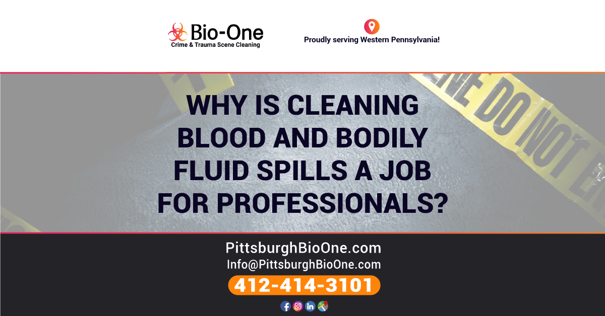 Why is Cleaning Blood and Bodily Fluid Spills a Job for Pros? Bio-One of Pittsburgh.