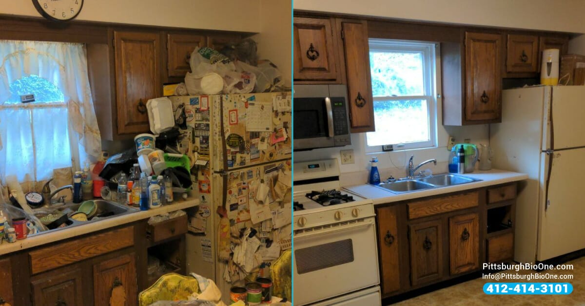 example of hoarded home restored by Bio-One's technicians