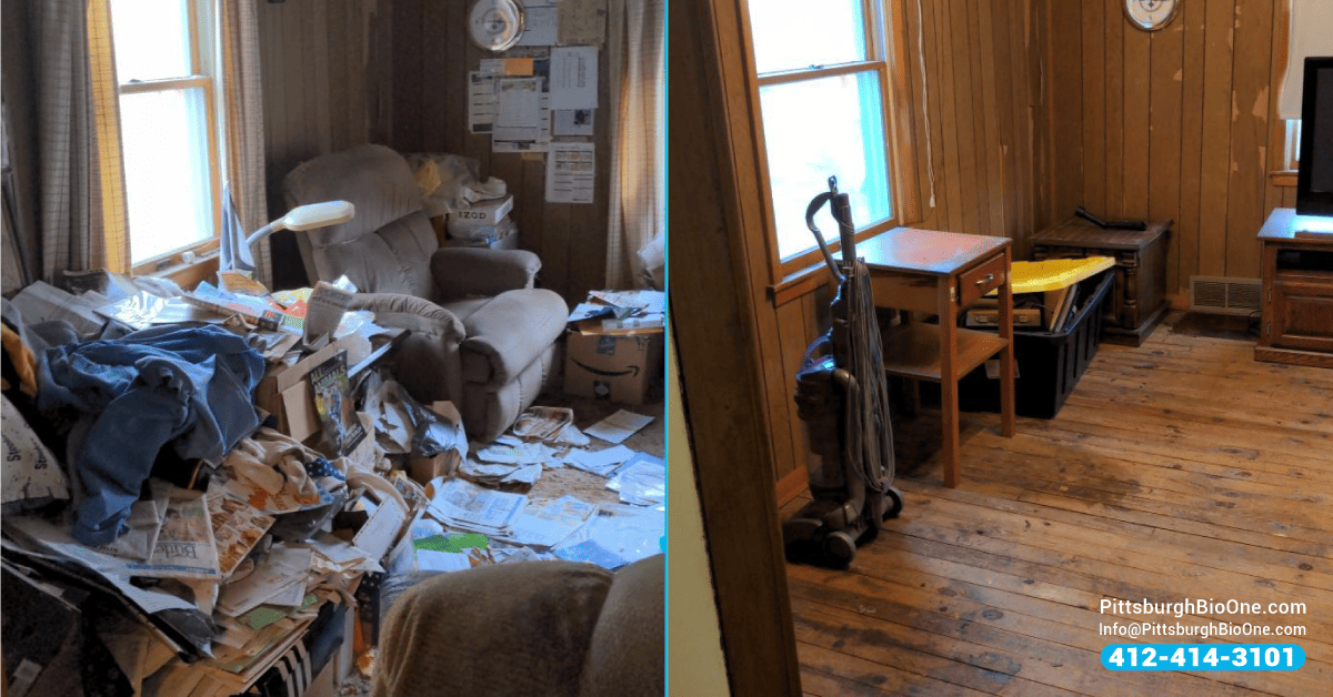 hoarded house before and after