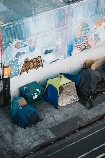 homeless camp tents